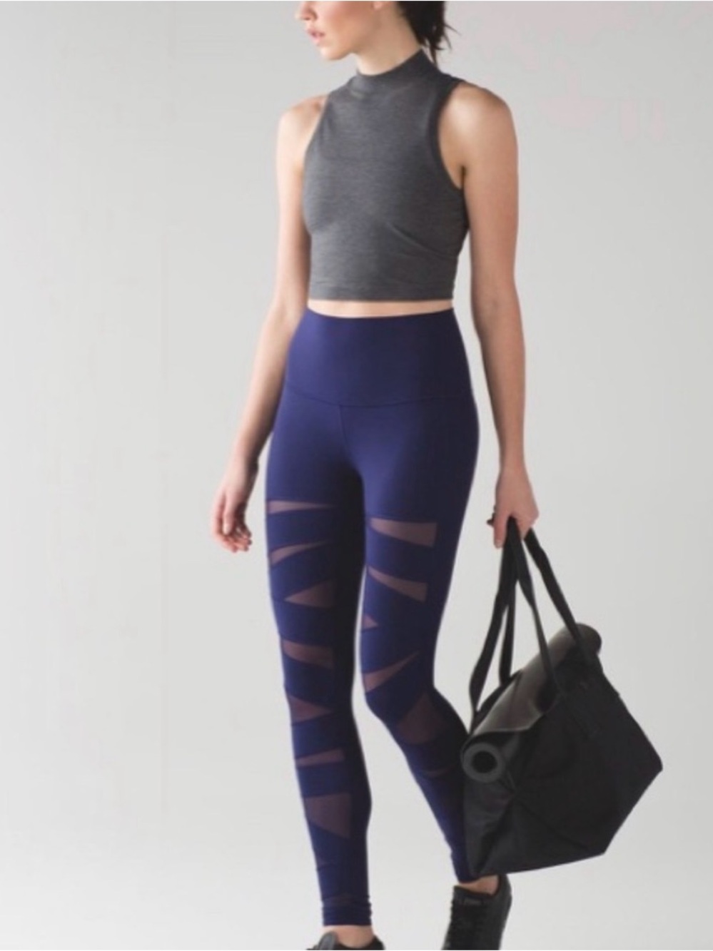 Lululemon Wunder Under Pant High Rise Tech Mesh